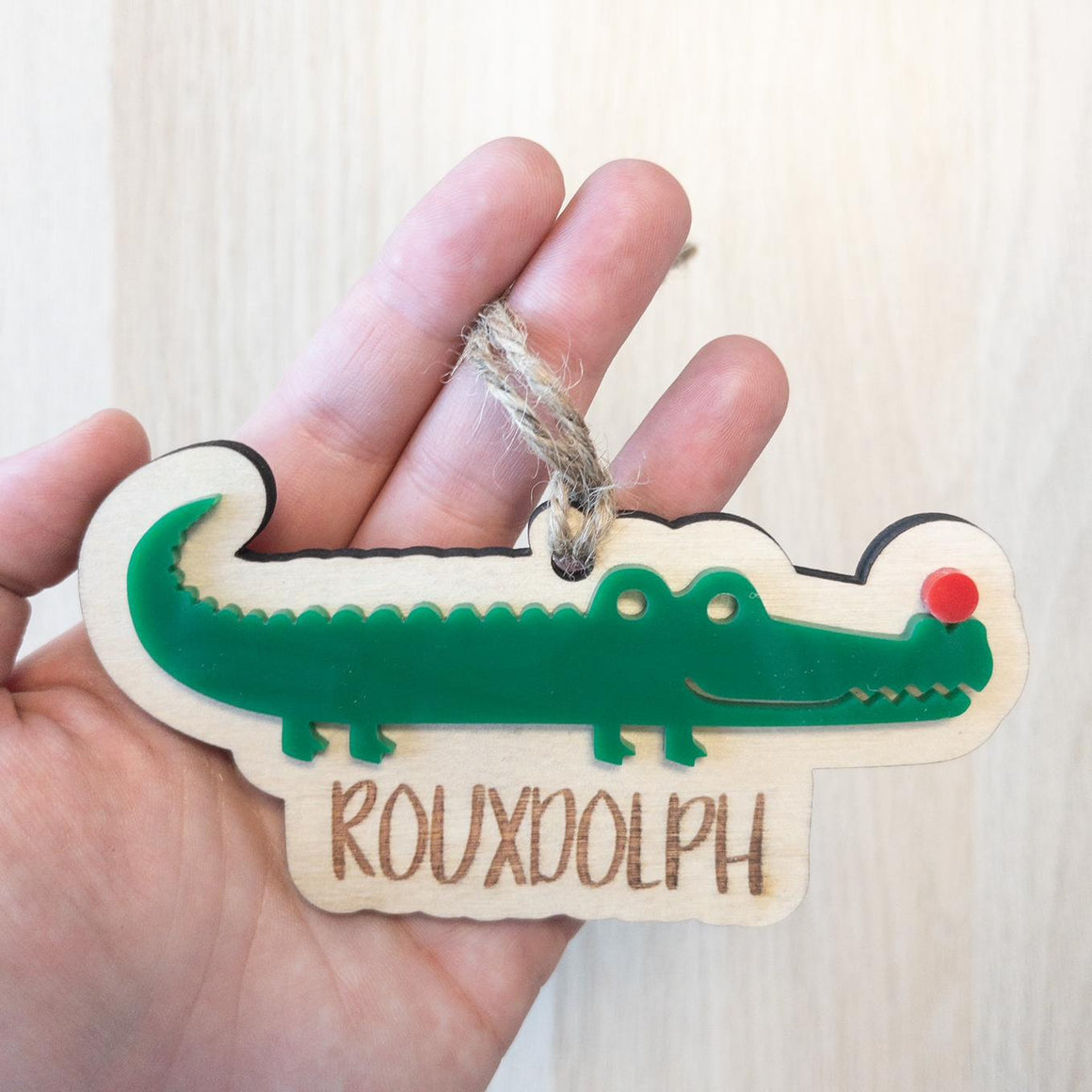 Rouxdolph Acrylic Ornament