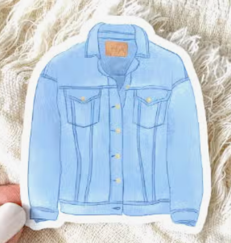 Jean Jacket Sticker - The Silver Suitcase