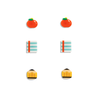 Back To School Stud Earring Set
