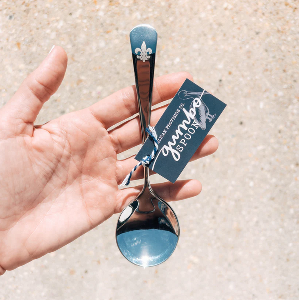 Pelican Gumbo Spoons, Fleur de Lis {Set of 2} - The Silver Suitcase