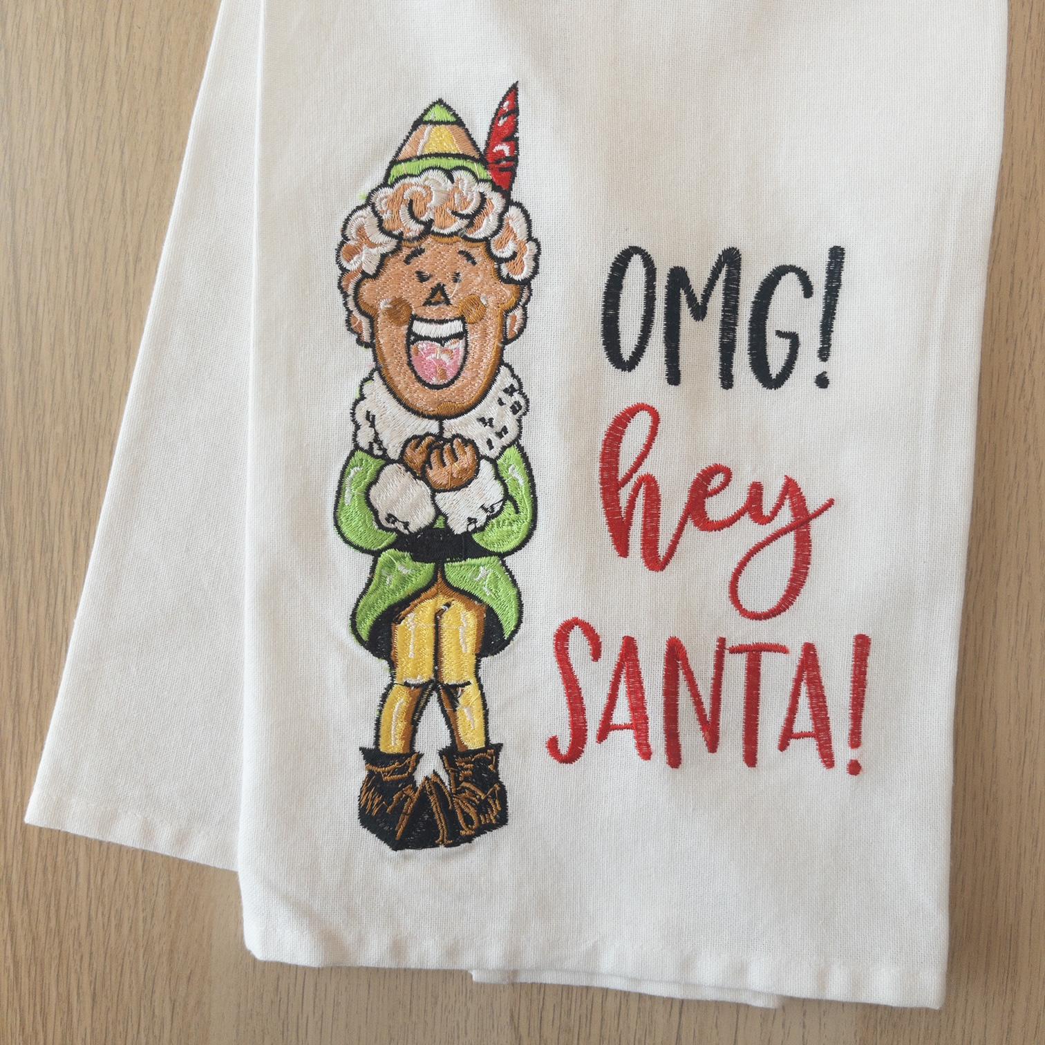OMG! Santa! Kitchen Towel