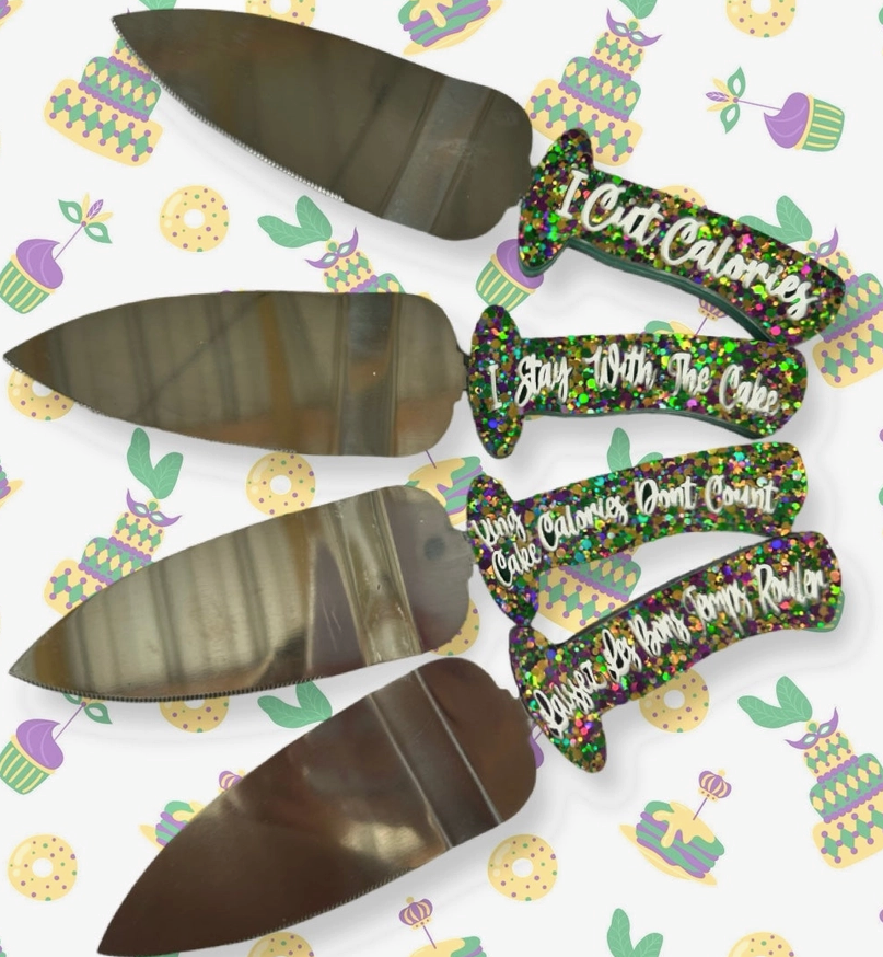 Kingcake Knife-Server