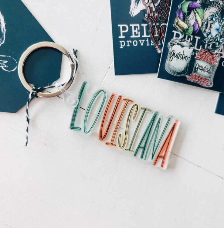 Lively Louisiana Keychain