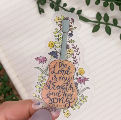 The Lord Is My Strength, Clear Vinyl , Sticker