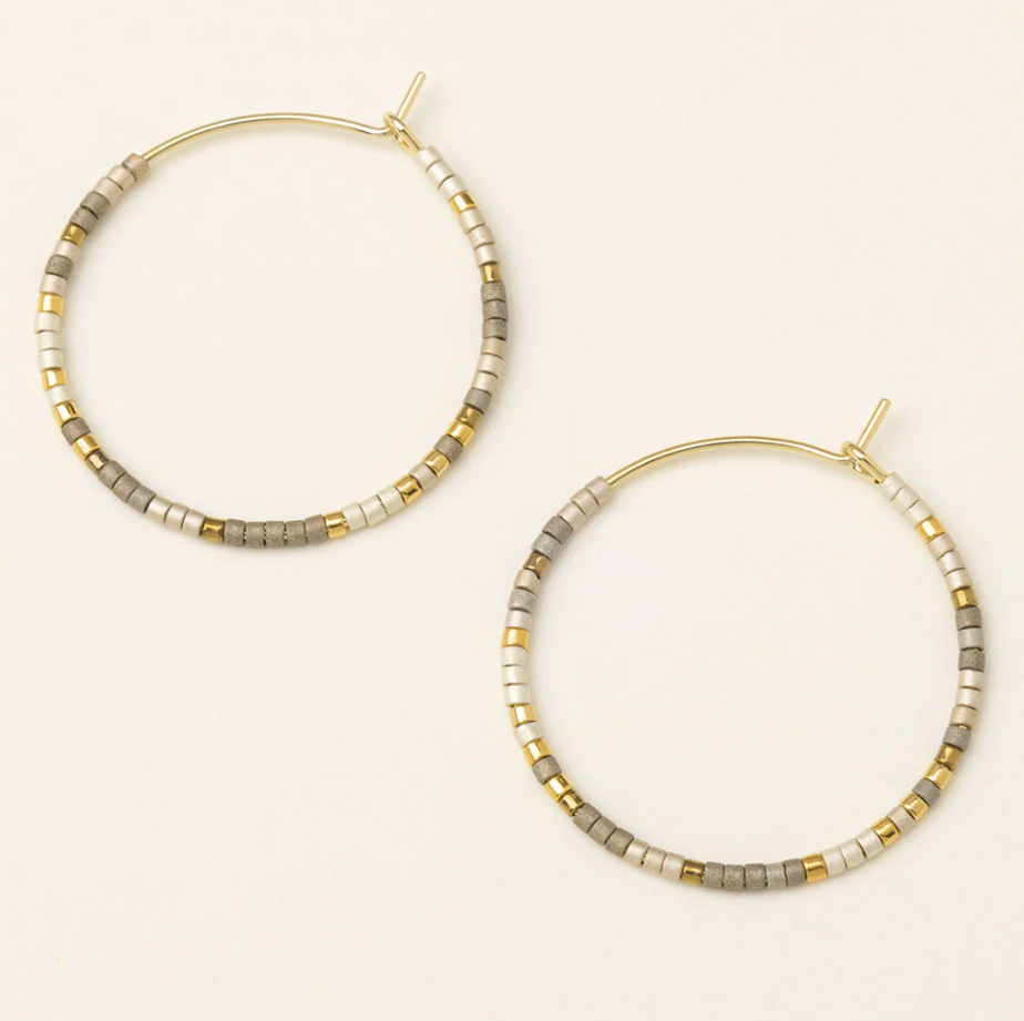 Scout Chromacolor Miyuki Hoops, Pewter