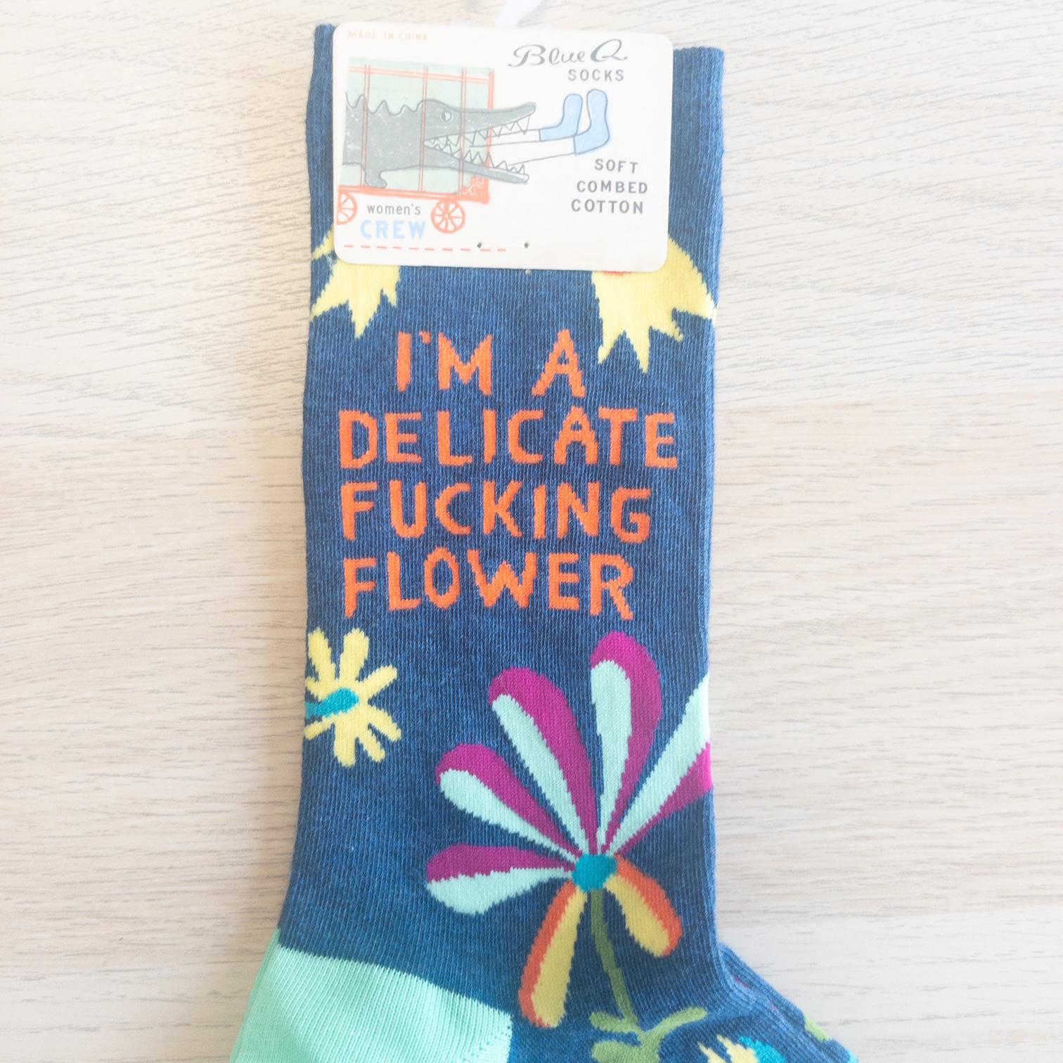 Delicate F*ck Flower Women's Socks