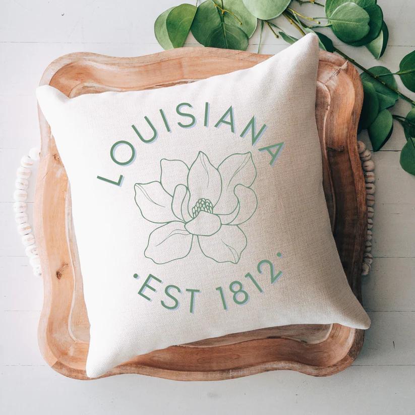 State Flower, Louisiana Pillow