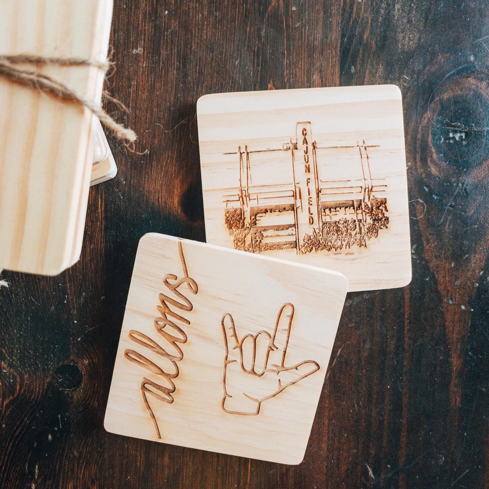 Etched Coaster Duo {set of 2}