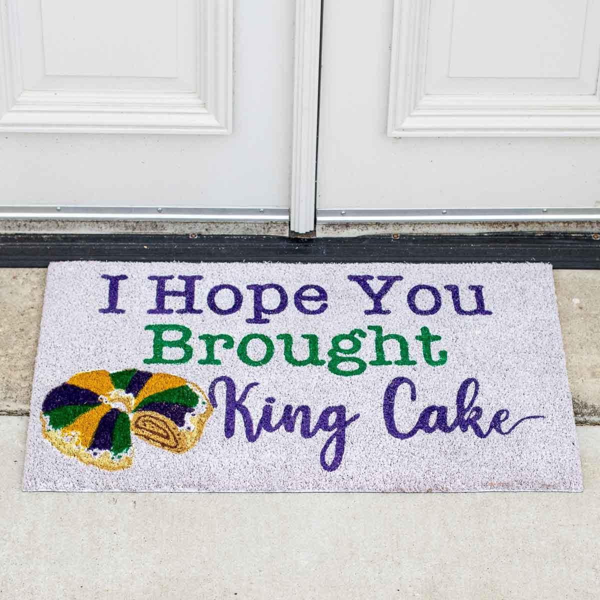 King Cake Doormat