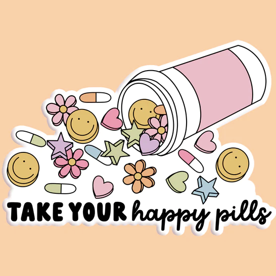 Happy Pills Decal