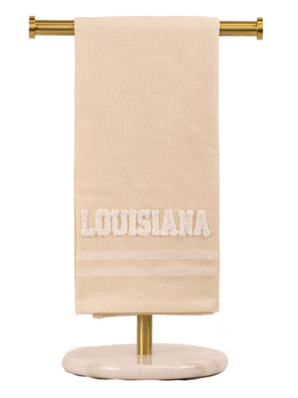 Louisiana Embroidery Hand Towel