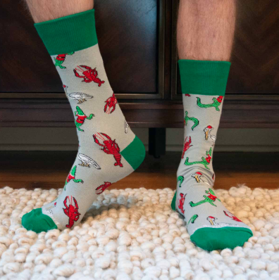 Cajun Christmas Socks