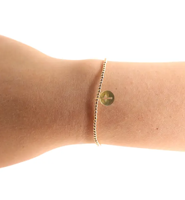 Cross Cutout Charm Bracelet