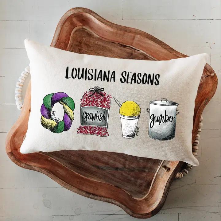 Louisiana Seasons Lumbar Pillow