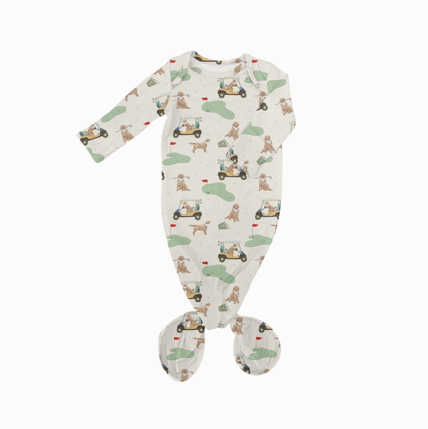 Barks & Birdies  Knotted Infant Gown