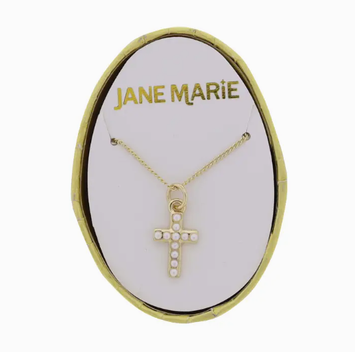 Pearl Cross Necklace