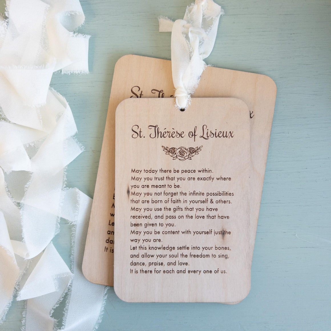 St. Therese Prayer Plaque