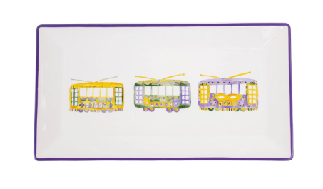 Mardi Streetcar Platter