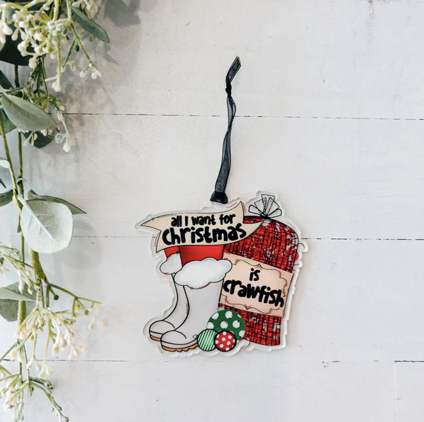 All I Want Acrylic Ornament