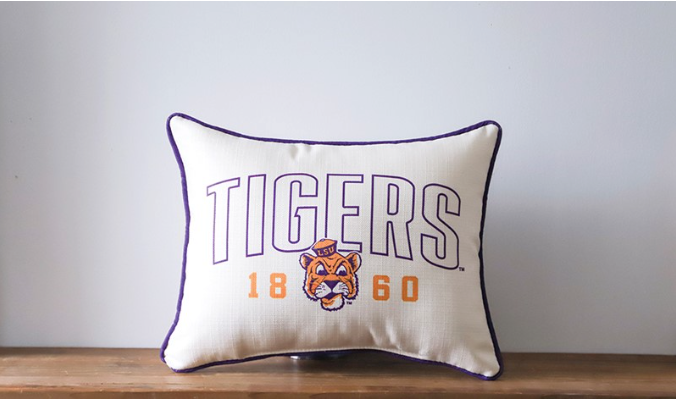 LSU Collegiate Clean Arch Pillow