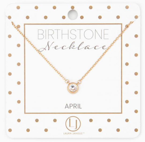 Birthstone Gold Necklace