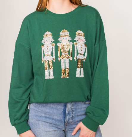 Nutcracker Sequin Sweatshirt