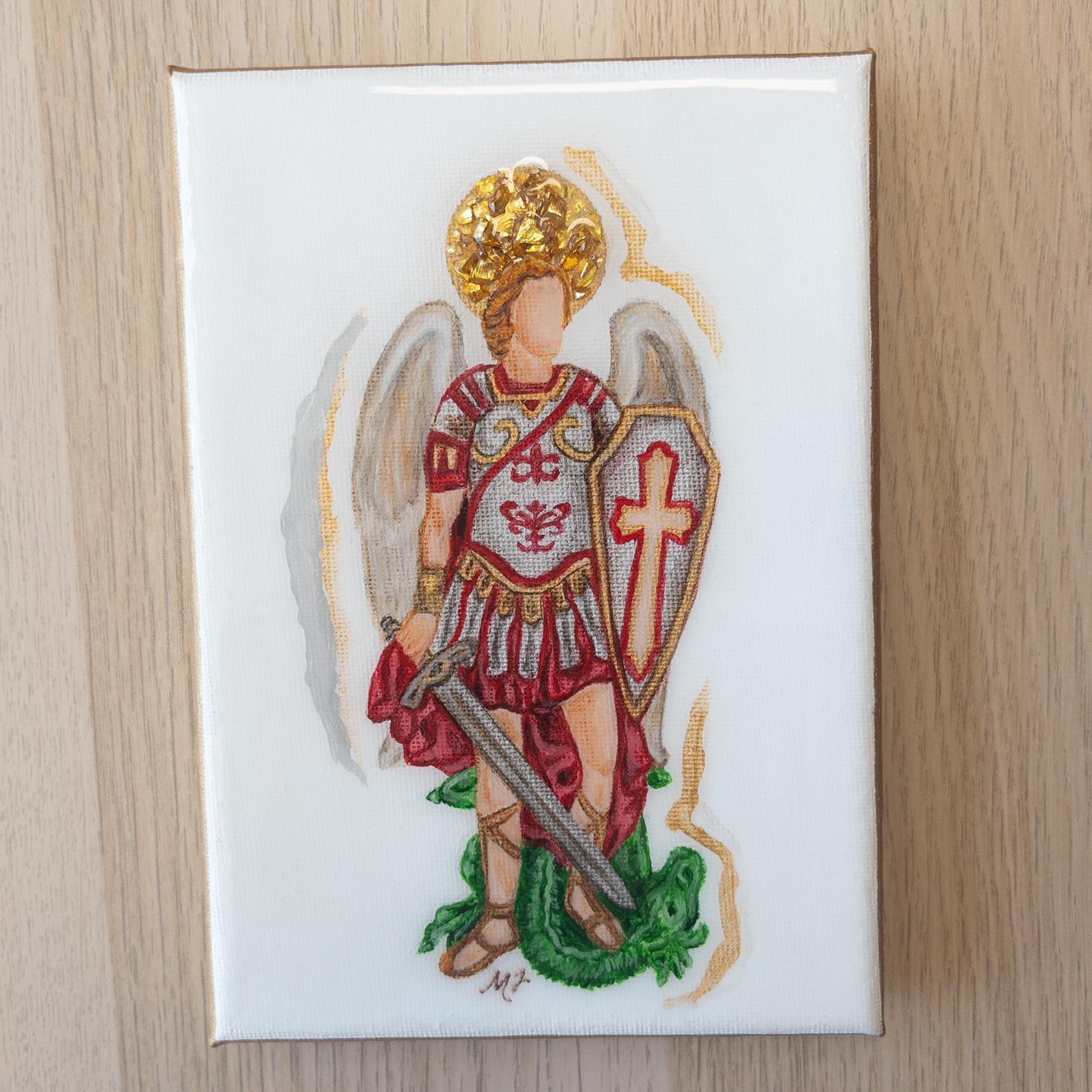 St. Michael the Archangel Original Painting {5x7}