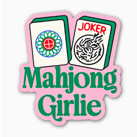 Mahjong Girlie Tile Mahjong Sticker