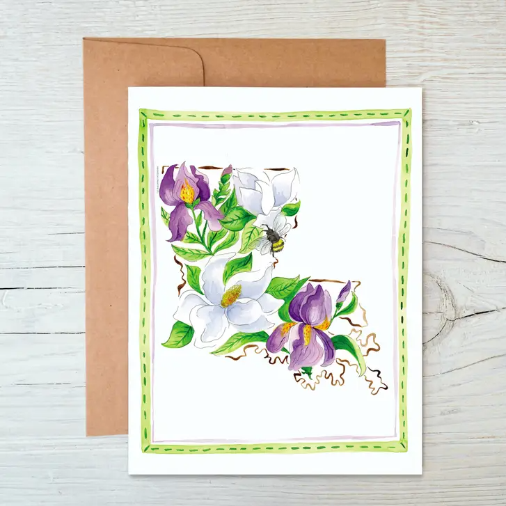 Louisiana Wildflower Greeting Card