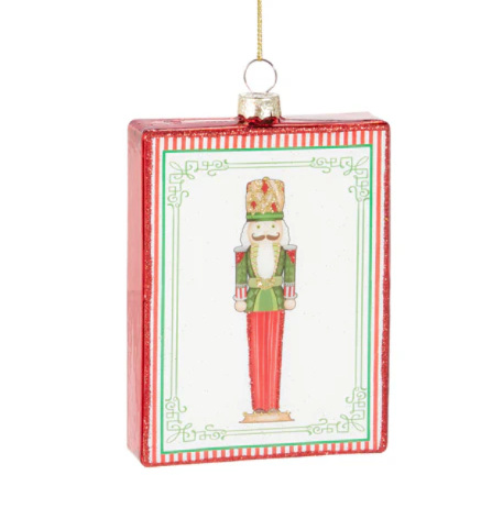 Nutcracker Glass Ornament