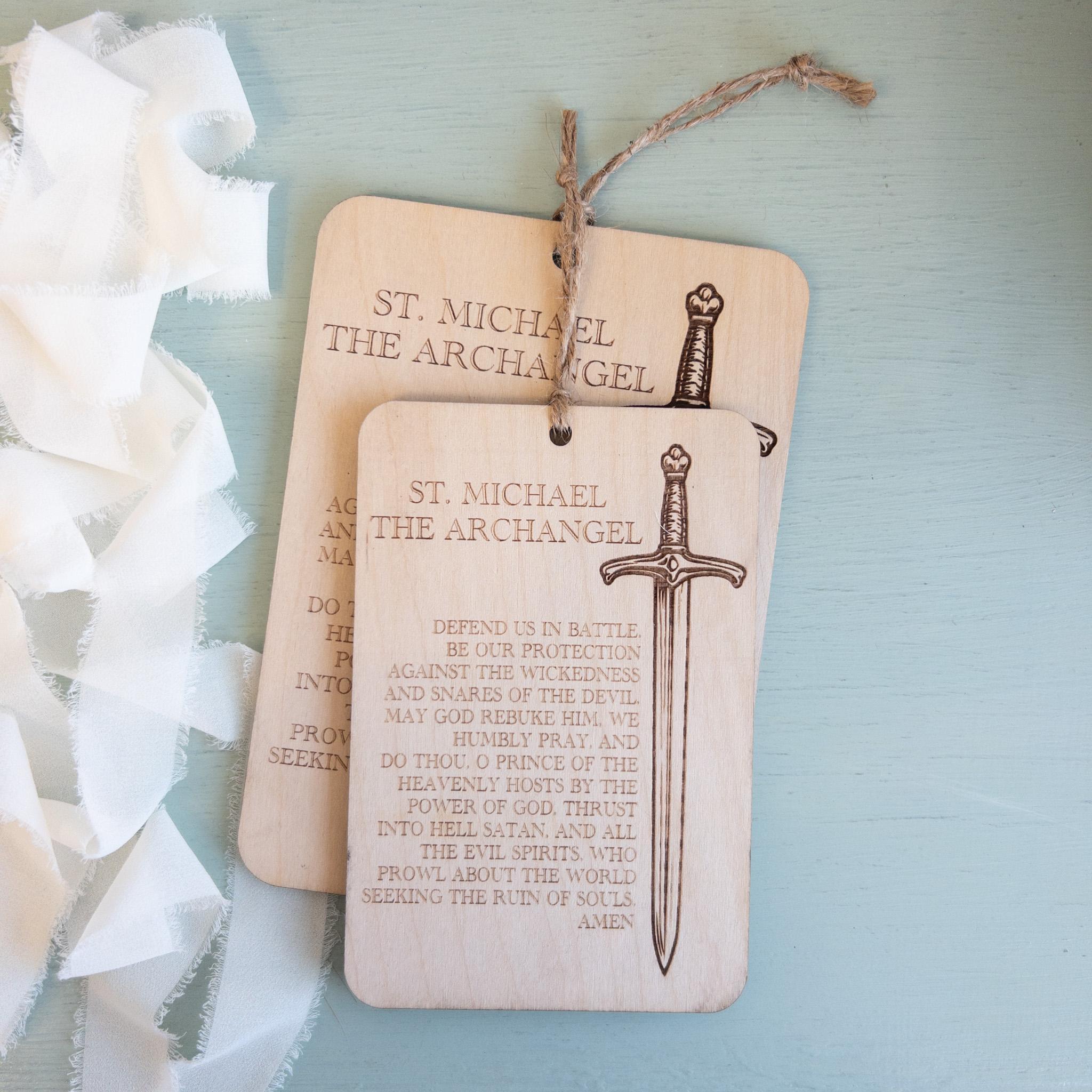St. Michael the Archangel Prayer Plaque