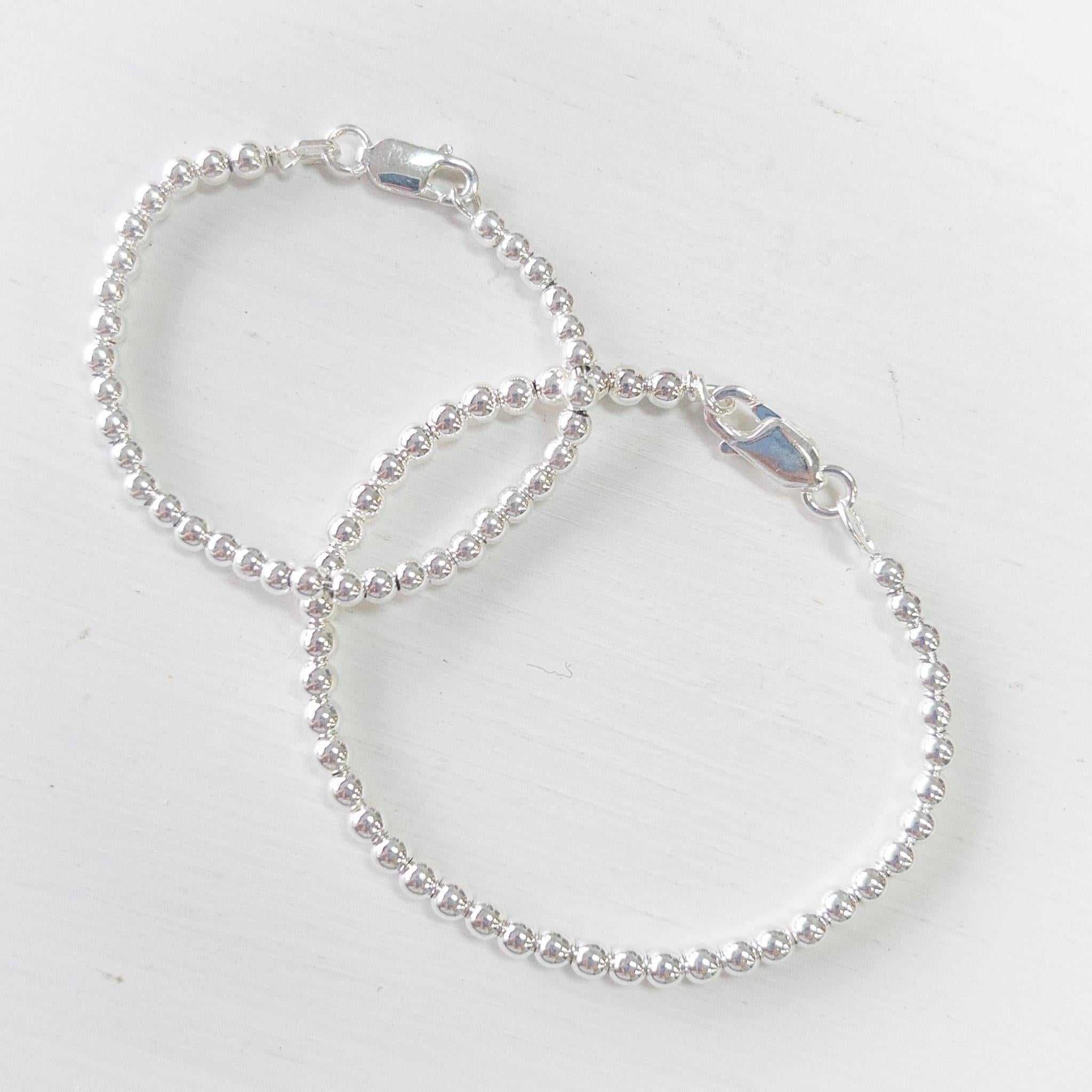 Sterling Silver Baby Bracelet, Plain