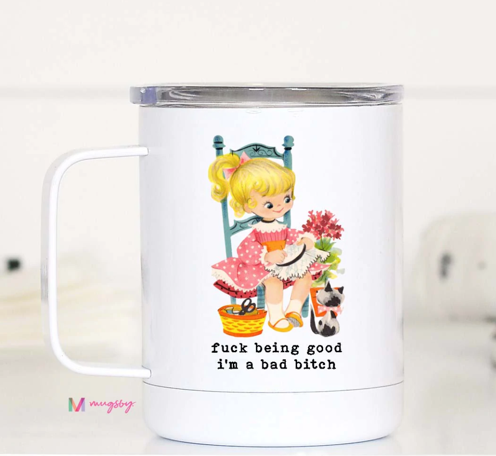 Fuck Being Good Travel Mug - The Silver Suitcase