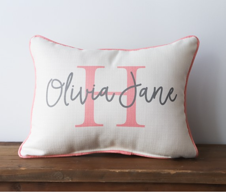 Custom Classic Name Pillow