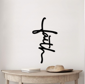 Faith Script Wall Decor