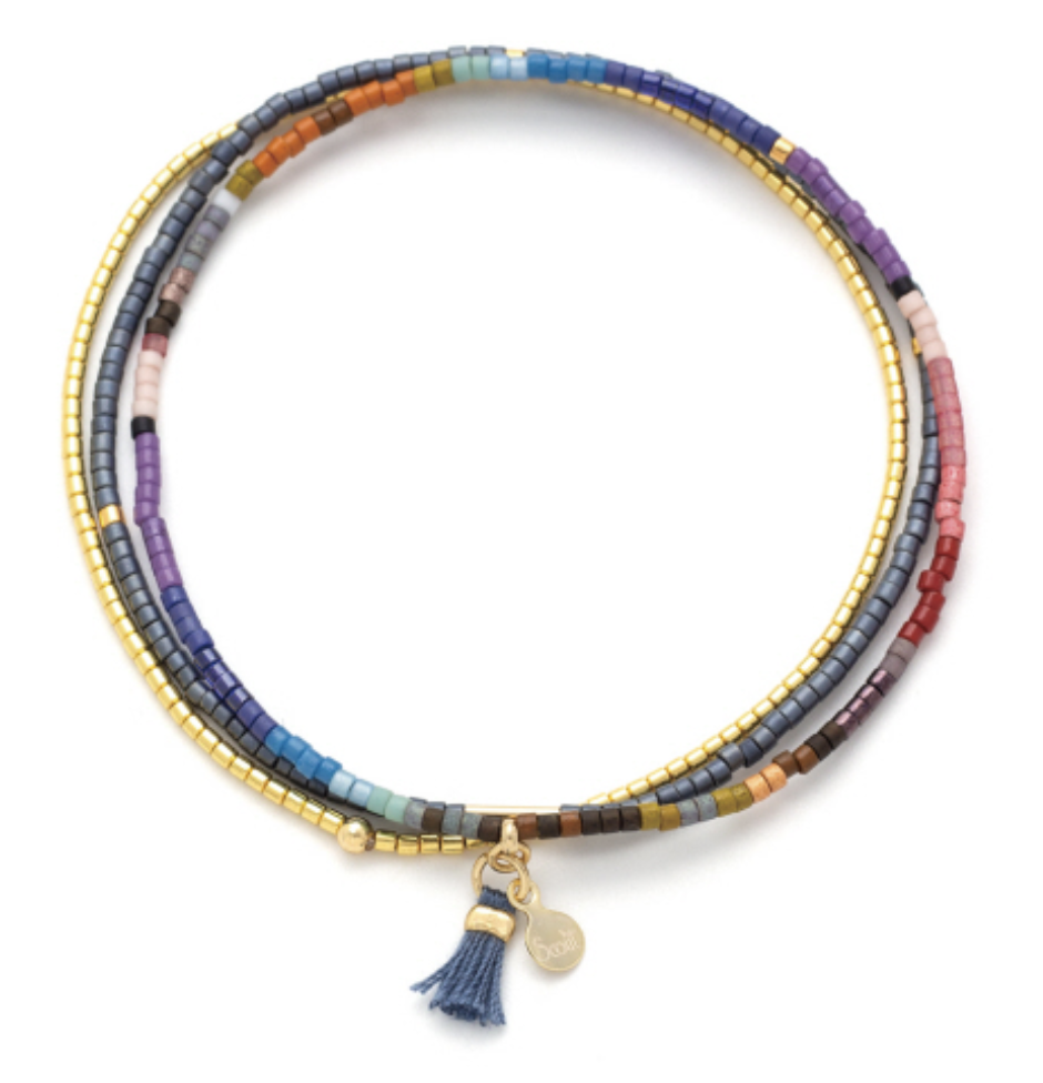 Subtle Rainbow Stackable Friendship Bracelet 3 Color Options to