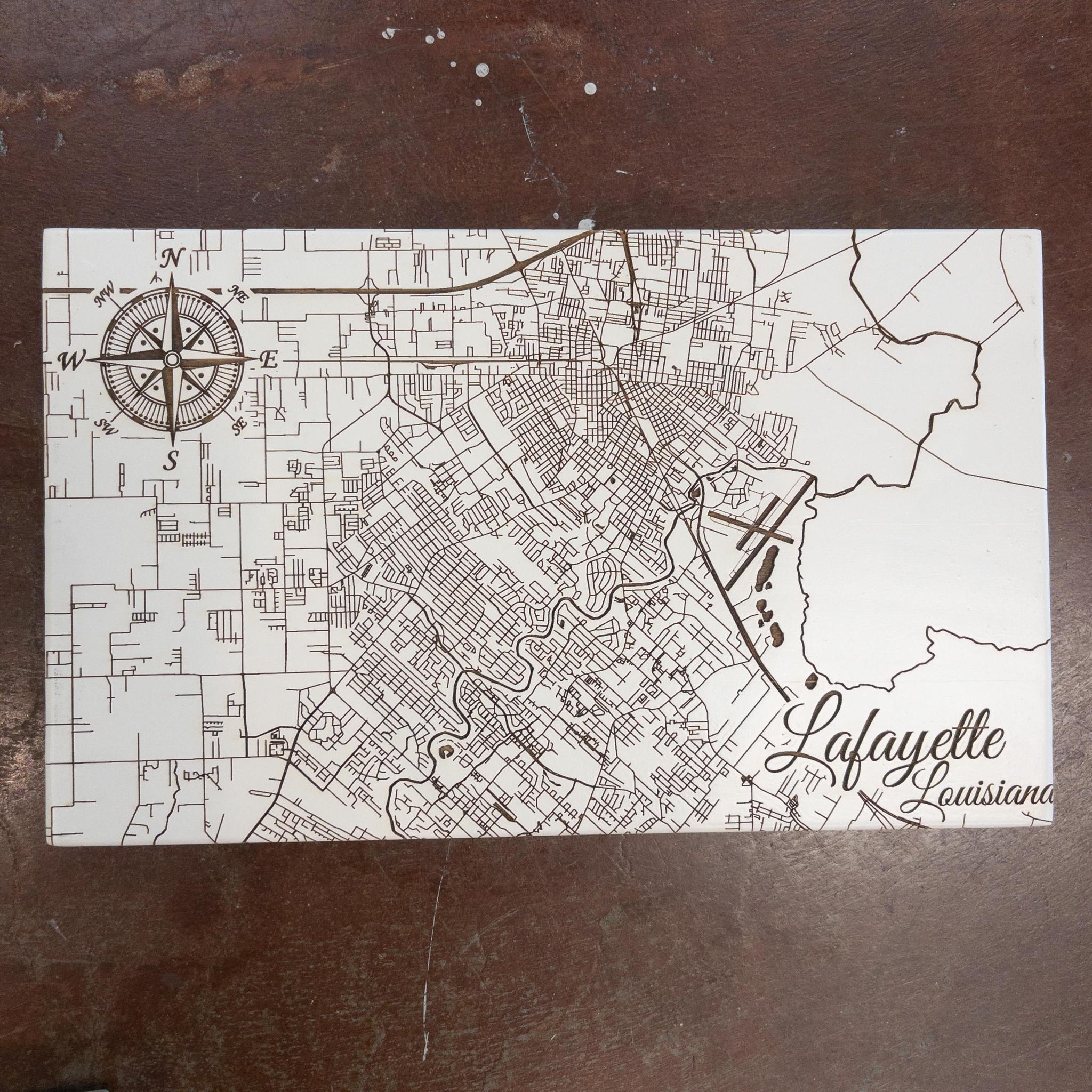 Lafayette Wood Map {Small}